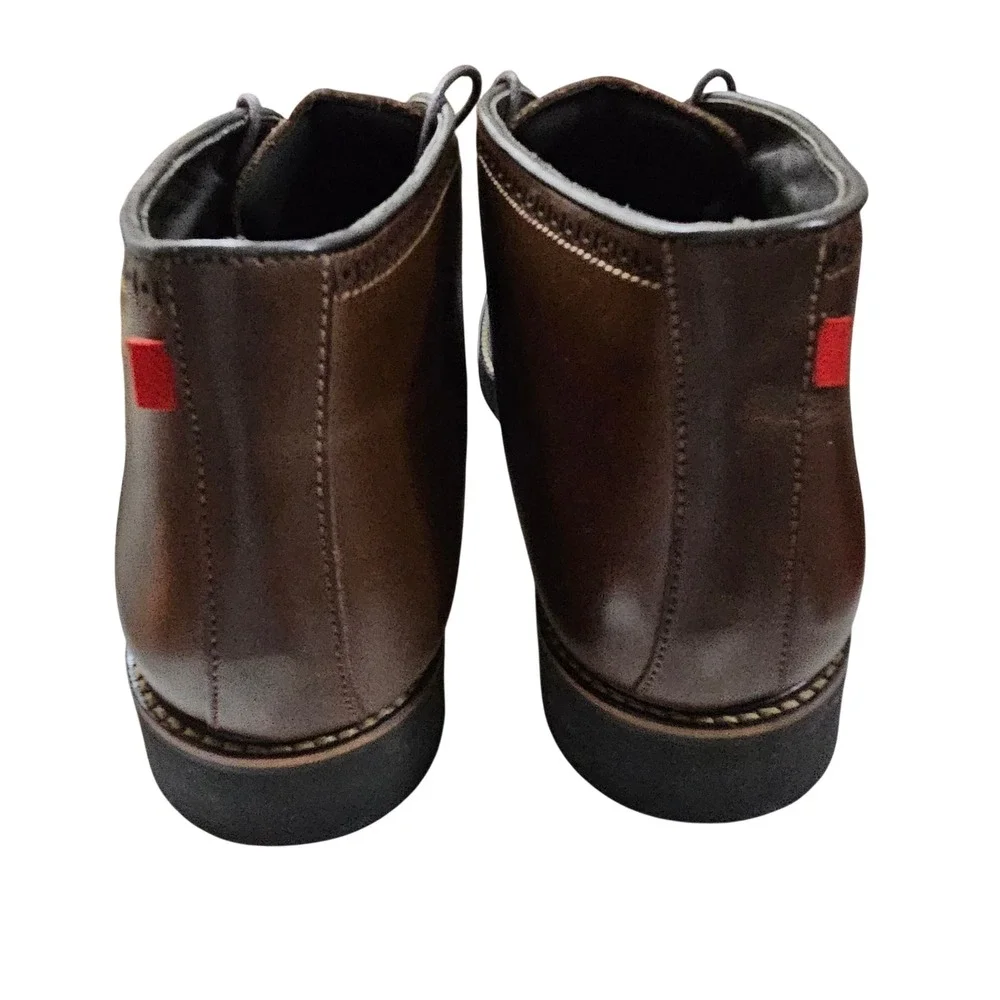 Marc Joseph New York Gold Ankle Mens Brown Leather Brogue Chukka Boots Size 11